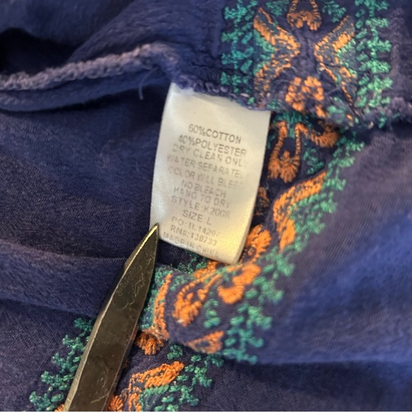 Summer Boho Pheasant Top Tunic Medium - Picture 4 of 8